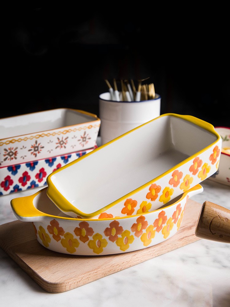Baked rice tray, household baking tray, western food tray