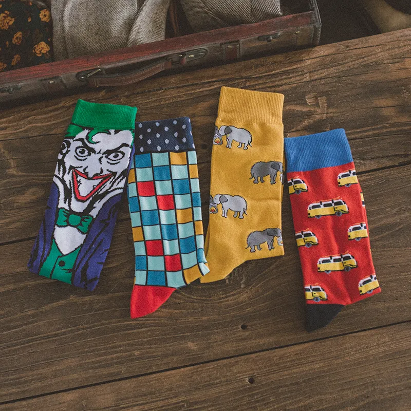 Men's British Retro Creative Gift Box Suit Socks - 11 Style-One Size