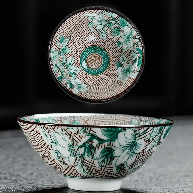 Blue and White Porcelain Tea Cup Ceramic Hat Cup - I