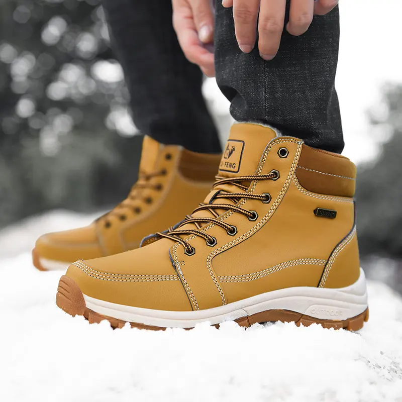 Men Boots Winter Snow Outdoor Ankle for Men Super