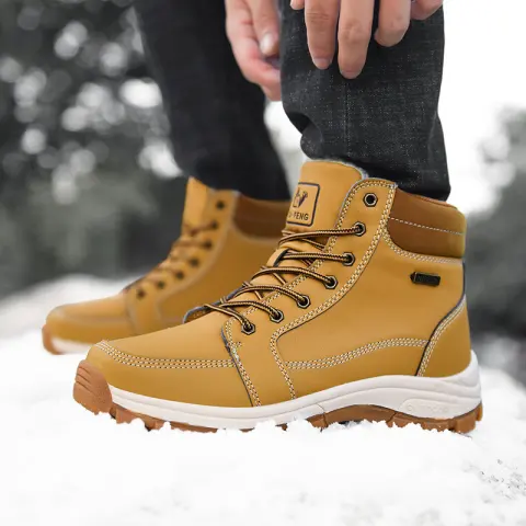 Men Boots Winter Snow Outdoor Ankle for Men Super