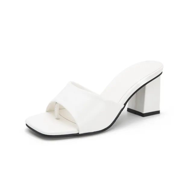 Flip heel ladies sandals White - Shop at LoveMi