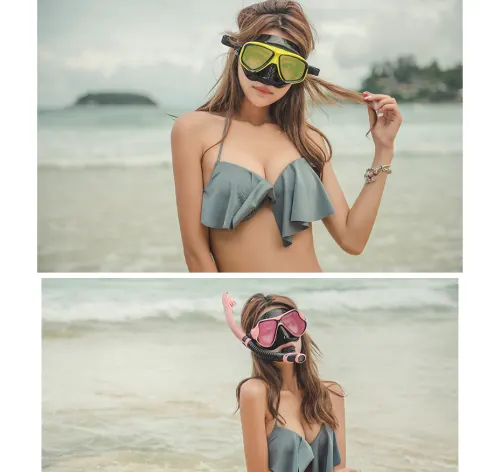 Snorkeling Sambo Set Full Dry Snorkel Large Frame Anti-fog