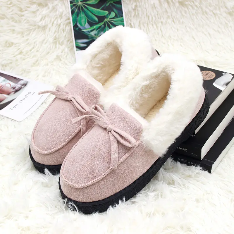 Winter Female Home Couple Indoor Push Slippers