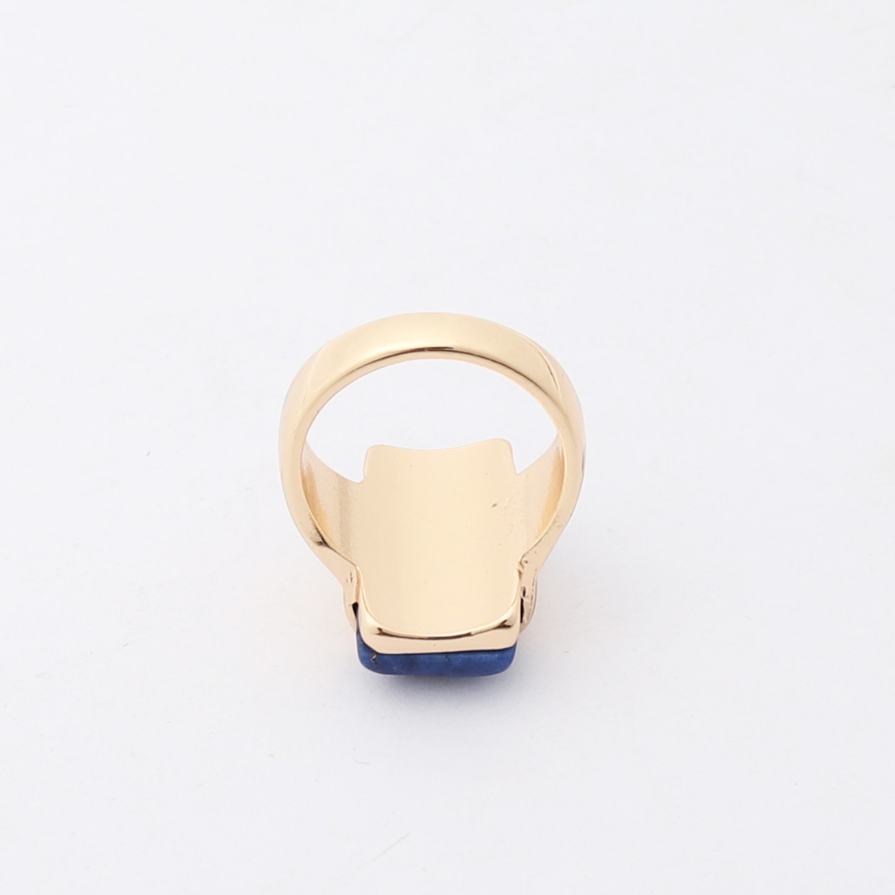 Alloy rectangular INS wind texture ring