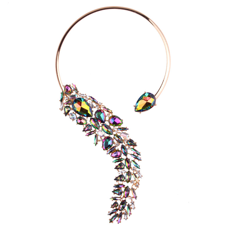 Diamond-studded bird choker