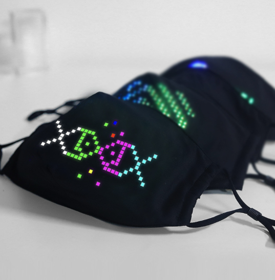 Bluetooth APP luminous LED luminous mask — foto 3