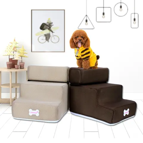 Dog Stairs Pet Climbing Ladder Sponge Steps on Bed