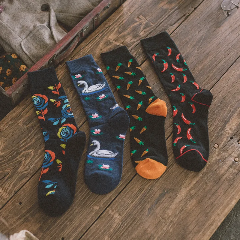 Men's British Retro Creative Gift Box Suit Socks - 20 Style-One Size