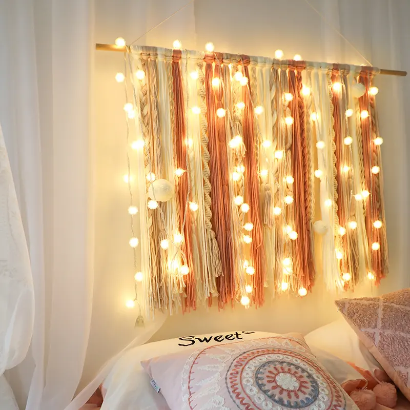 Curtain Garland on the Window Christmas Decorations Lights String