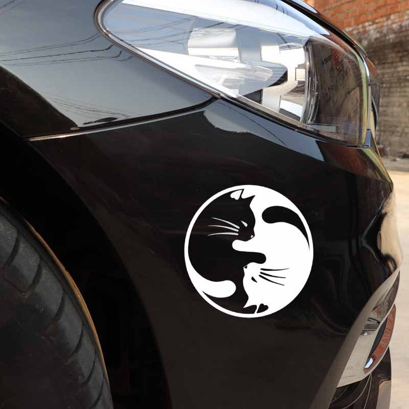 Reflective Personality Cartoon Cat Car Sticker