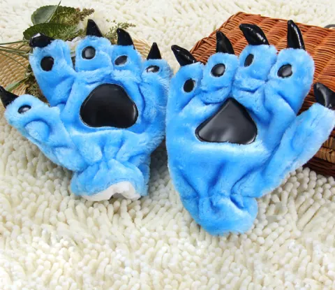 Christmas Gift Cute Cartoon Dinosaur Gloves Personality Thick Cotton