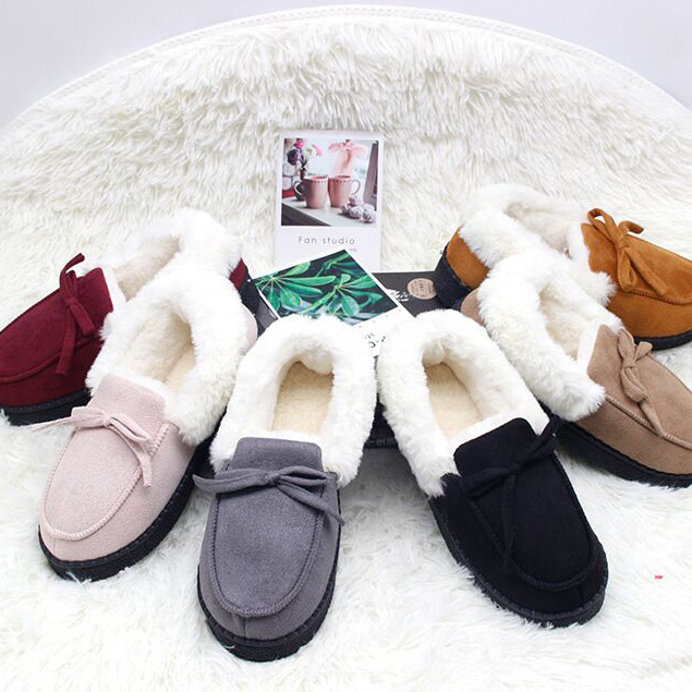 Winter Female Home Couple Indoor Push Slippers