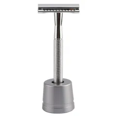 Classic manual shaver safe old fashioned - Bright Silver - View 1