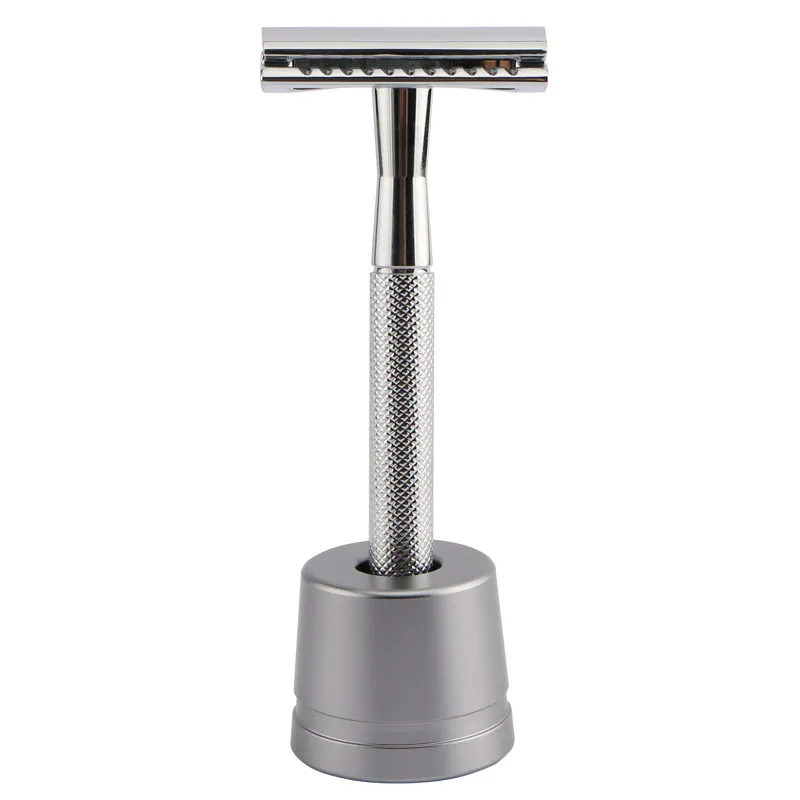 Classic manual shaver safe old fashioned - Bright Silver