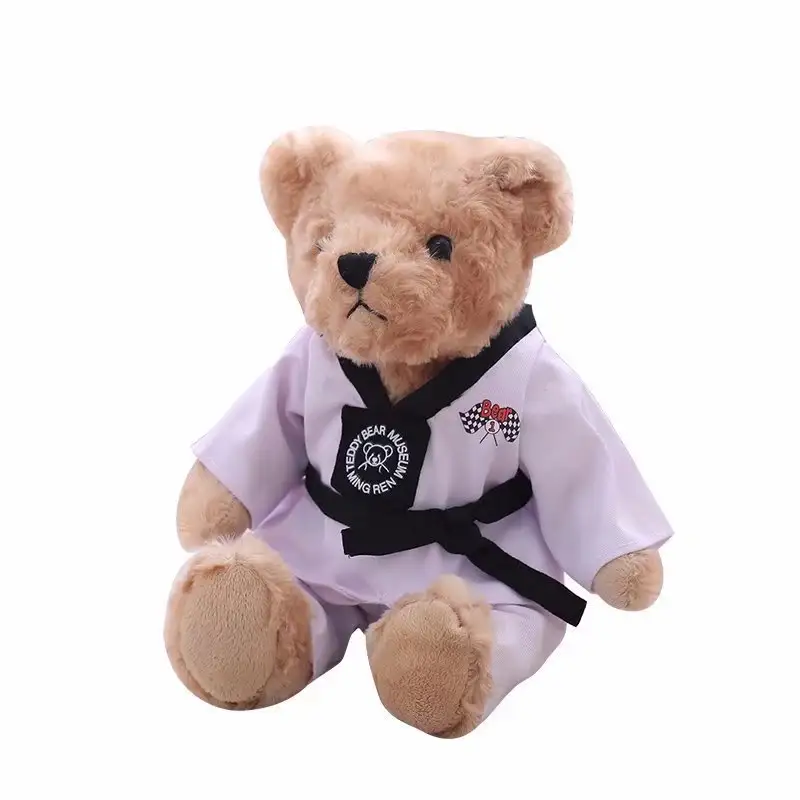 Creative Taekwondo Bear Dressing Doll Plush Toy