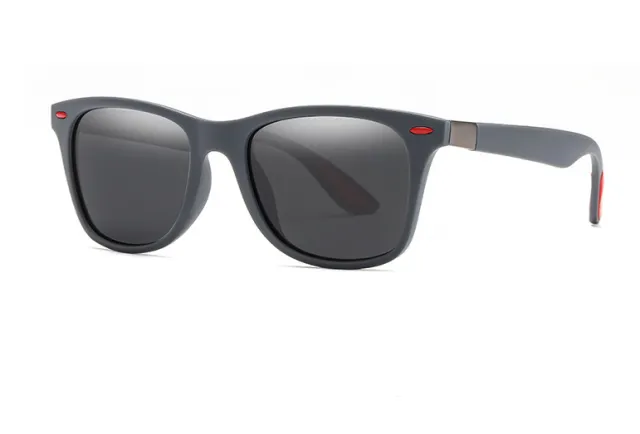 Sunglasses Men's Polarized Fashionable Eye Protection Glasses Sand Grey Frame Ash - Shop at LoveMi