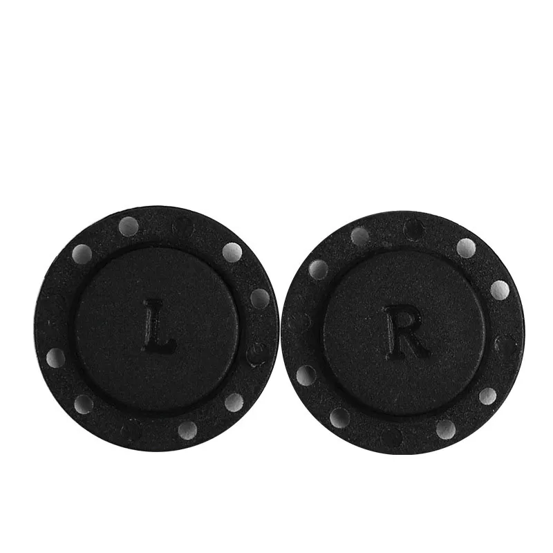 Hand-Sewn Button Bag Clothes Placket Magnet Buckle - Black