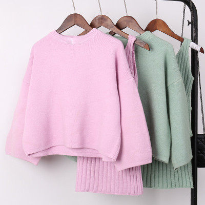 Women's loose sweater suit