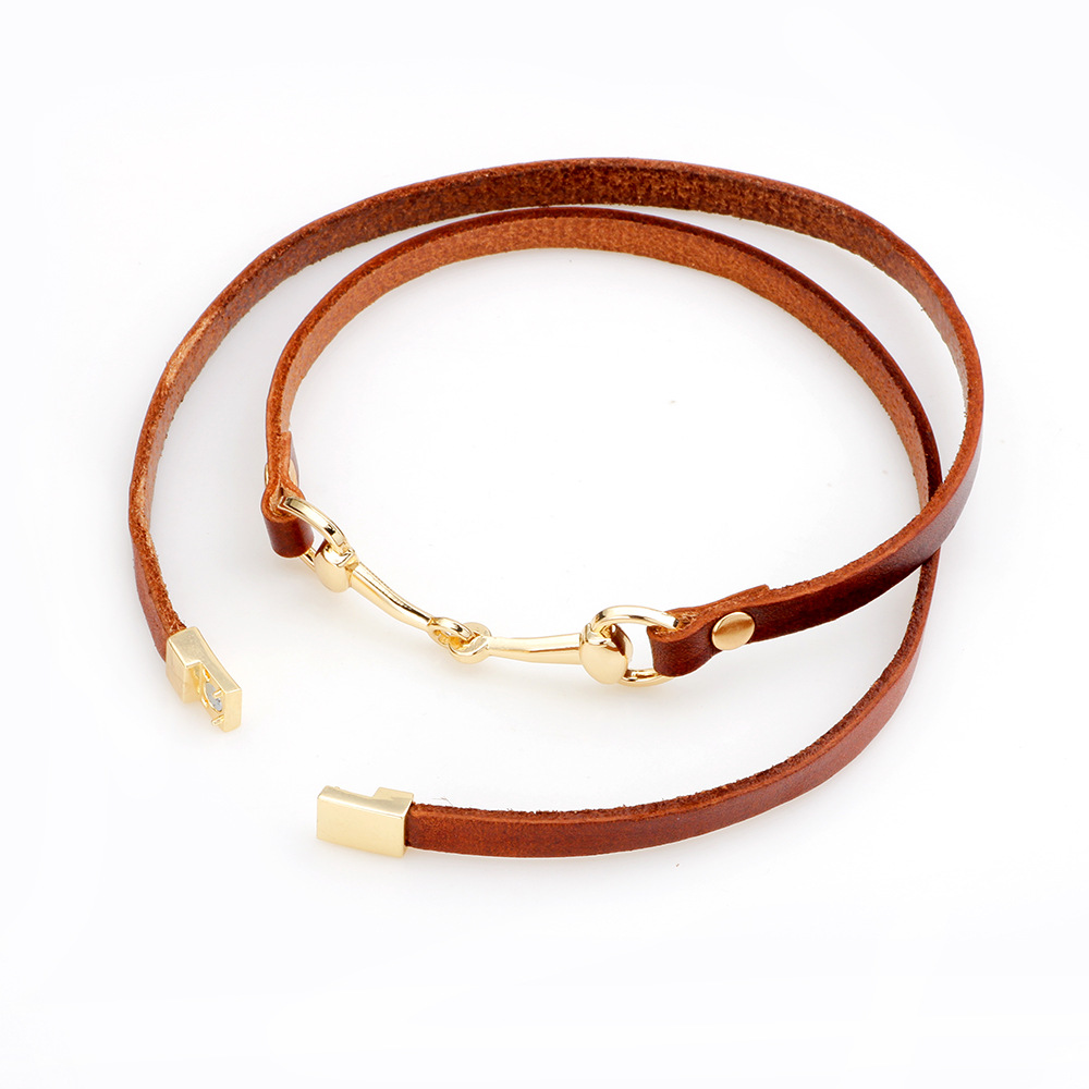 Three circle winding alloy ladies bracelet
