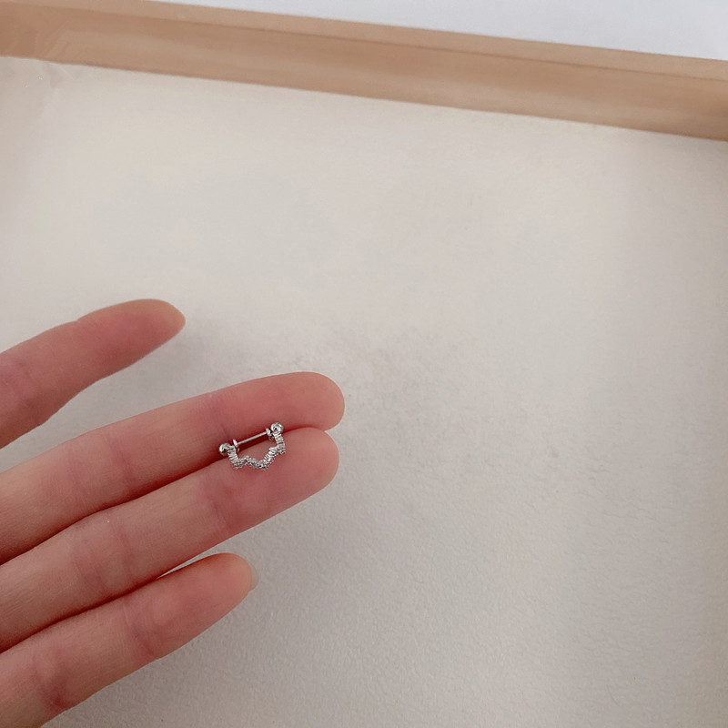 Double head micro clip earring ball