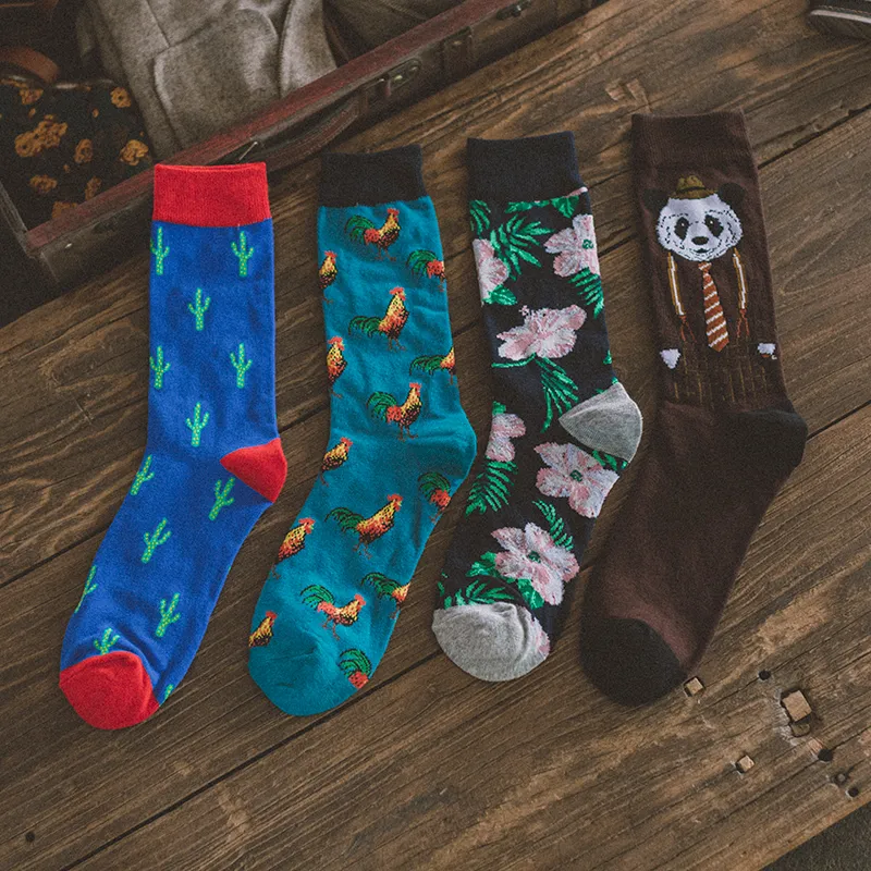 Men's British Retro Creative Gift Box Suit Socks - 10 Style-One Size