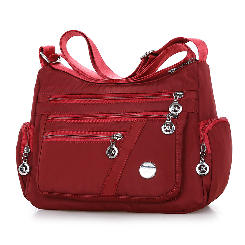 Ladies Multi-layer Square Fashion Women Shoulder Messenger Bag Waterproof Nylon - Picture 9 of 9