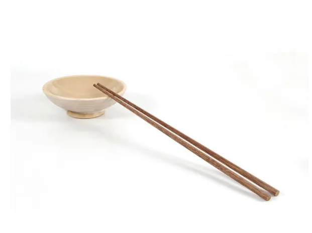 Unpainted and wax-free wooden chopsticks - Wenge 25Cm