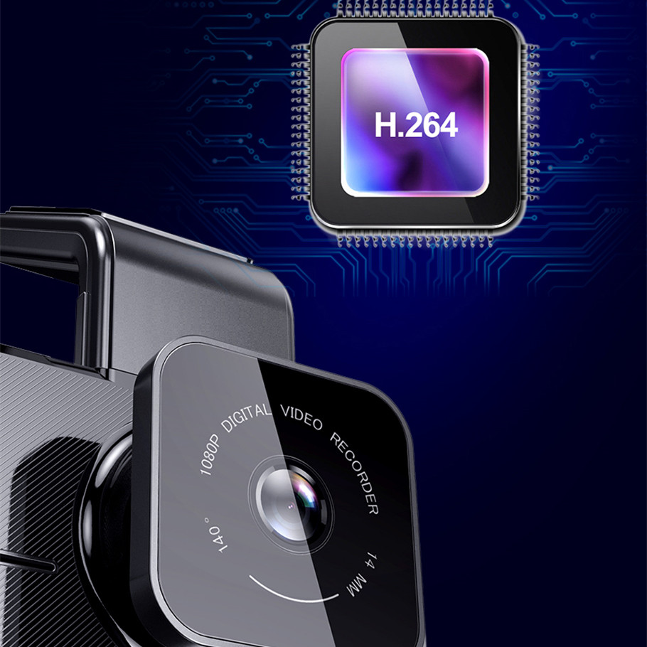 No Light Night Vision Hidden Dual-Recording Driving Recorder — foto 4