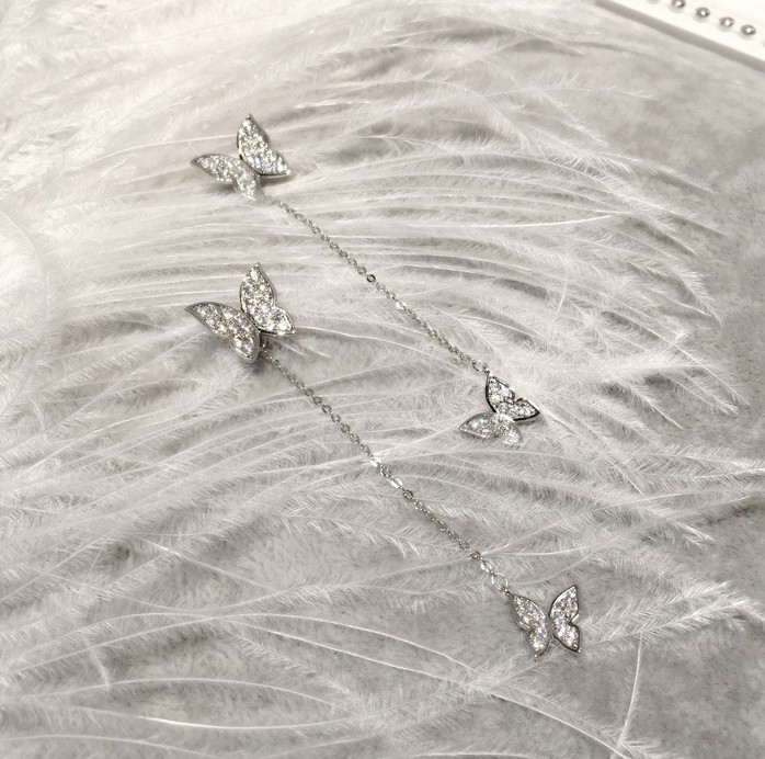 Popular butterfly tassel earrings