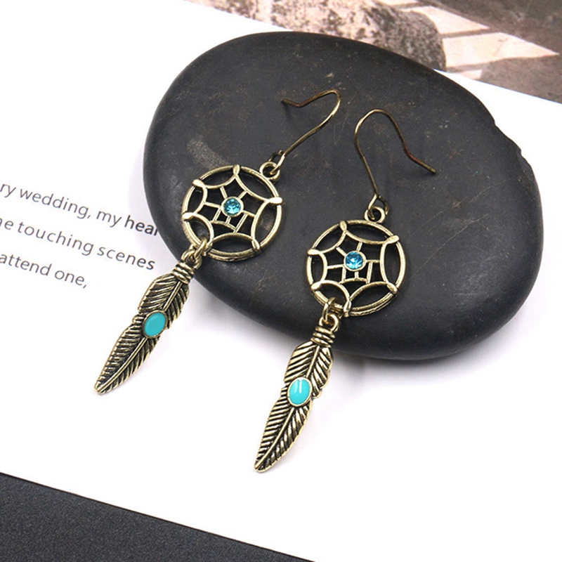 European and American Irregular Geometric Long Retro Earrings