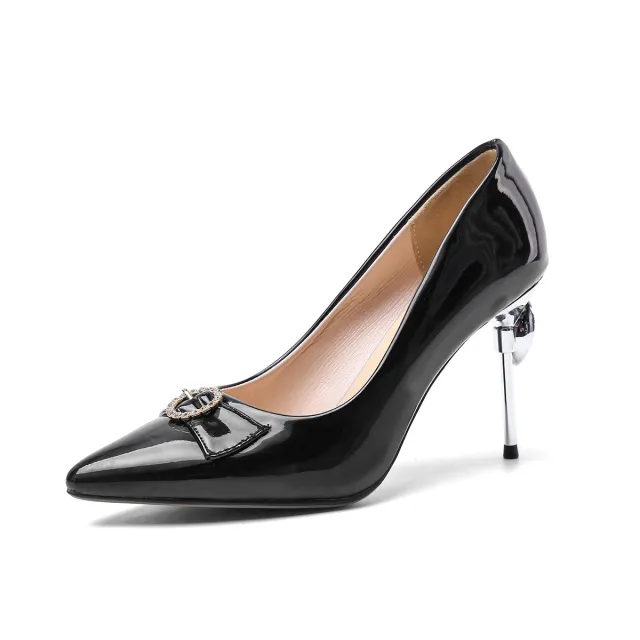 Sexy stiletto super high heel pointed toe shoes in size 34 50 Black - Shop at LoveMi