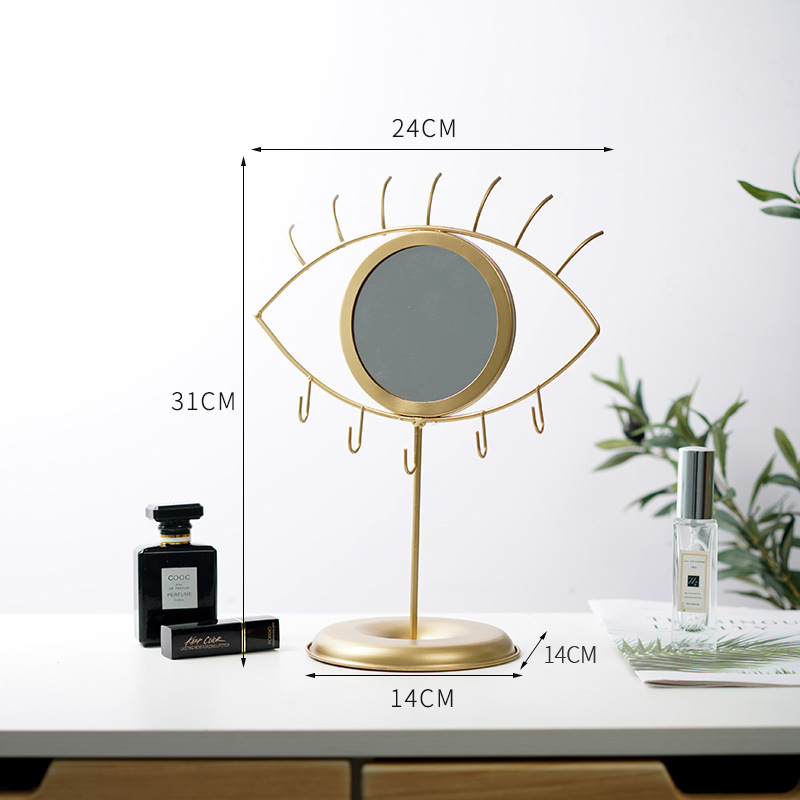 Eye Mirror with Jewelry Hook