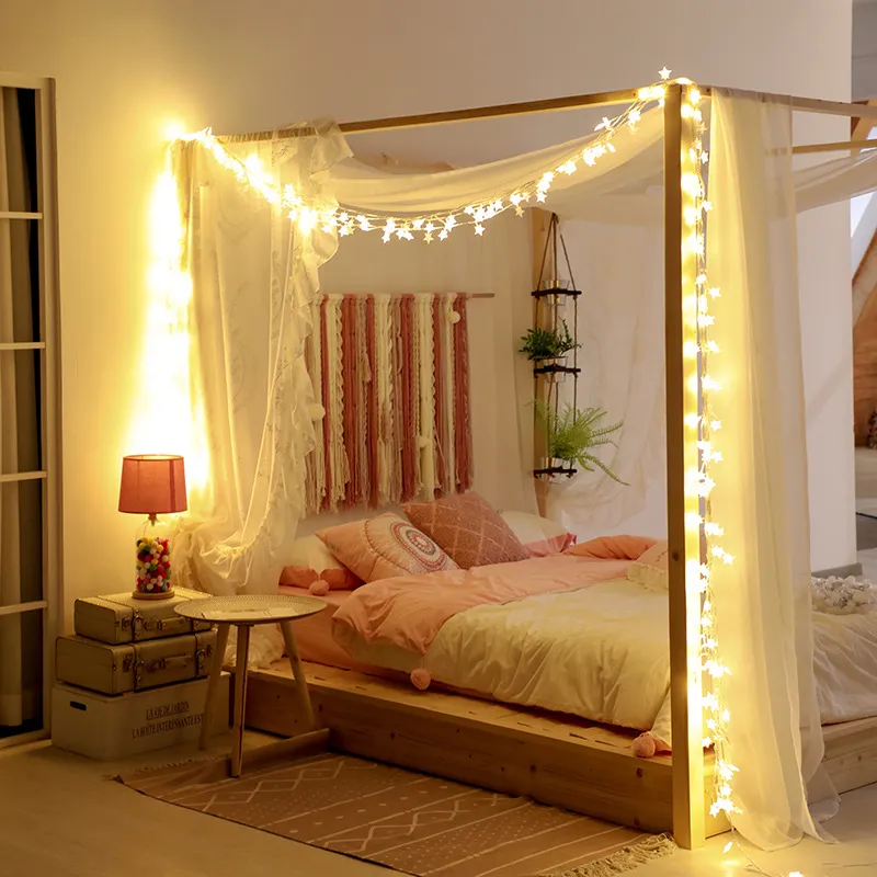 Curtain Garland on the Window Christmas Decorations Lights String Light – image 2
