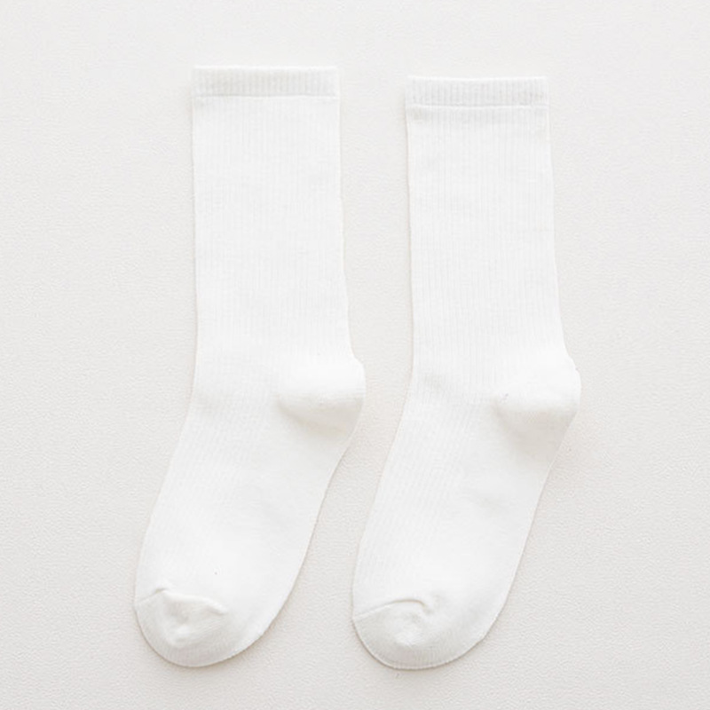 Title 12, Candy Rainbow Color Mid-calf Cotton Socks