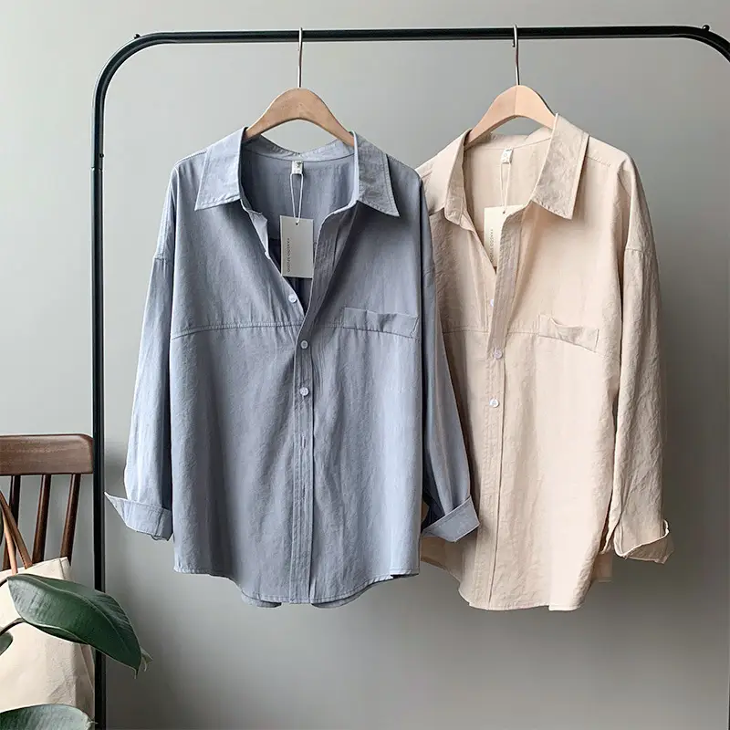 Long-sleeve western-style retro shirt