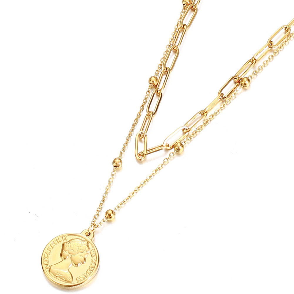 Double necklace female clavicle chain