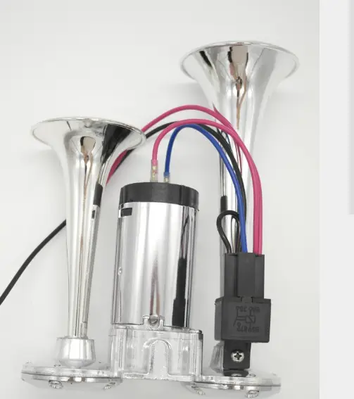 Supply Double - Tube Metal Pump Horn With Relay Car Horn