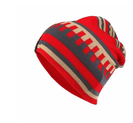 Knitted wool hat veneer double snowboard hat men and women skateboarding street dance hat winter outdoor windproof warm hat