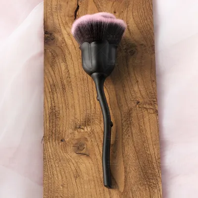 Single Rose Makeup Brush Nail Powder Dust Removal Black - Shop at LoveMi
