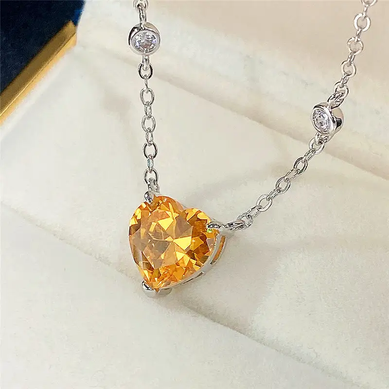 Korean Fashion Microinlaid Zircon Necklace