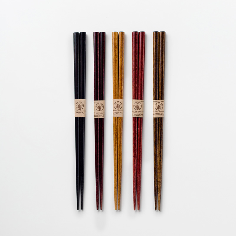 Colorful wooden chopsticks