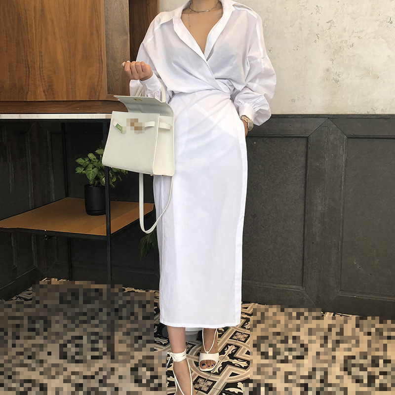 Lantern-Sleeve Shirt Dress, picture 6 of 6