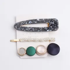 Cute Girl Hair Card Hairpin Side Clip - 1Black - View 1
