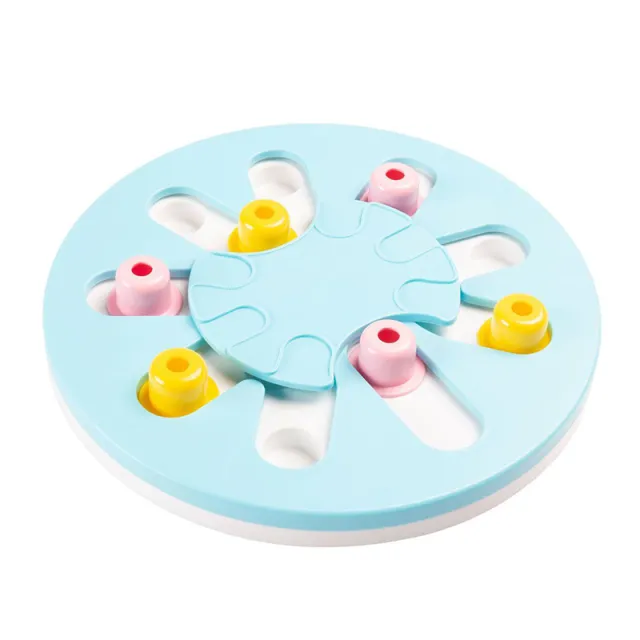 Pet Slow Food Bowl Leakage Training Game Plate Blue - Shop at LoveMi