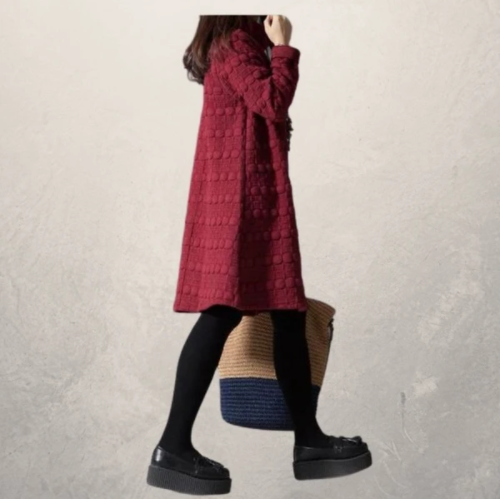 Padded bottoming long sleeve dress