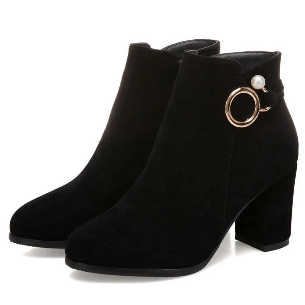 British pointed booties - Black
