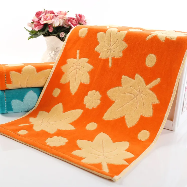 Jacquard face towel - Orange