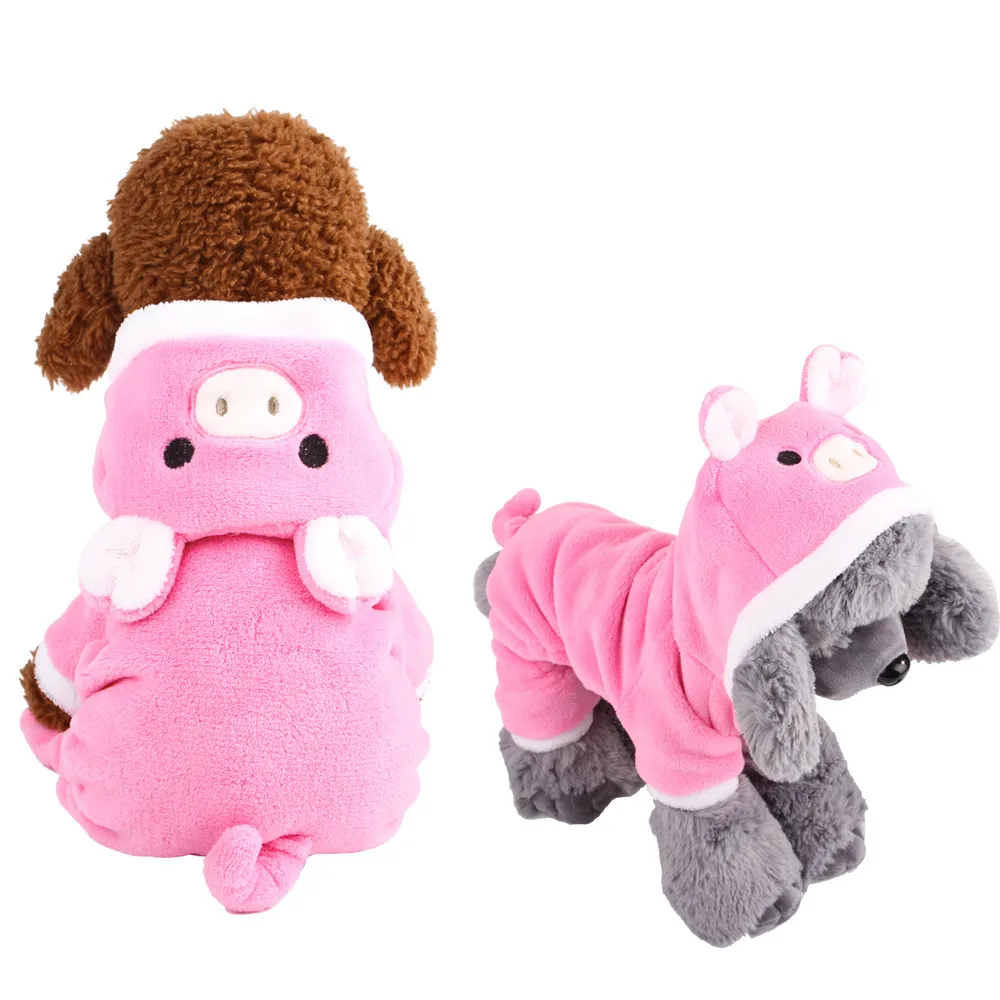 Autumn And Winter Pet Clothes - Pink