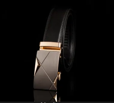 Men's Leather Belt Buckle Automatic Business